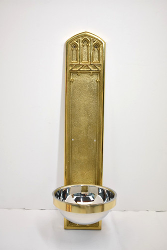 Gothic church holy water - water, font