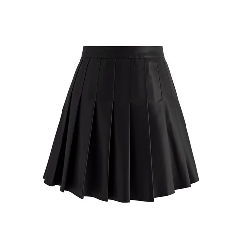 Women faux leather mini - faux,