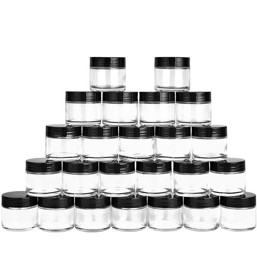 Glass jars 24 count - glass,