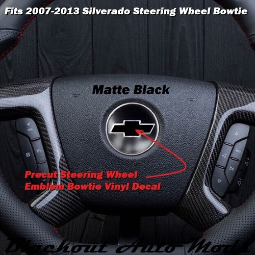 Matte black precut steering - black,