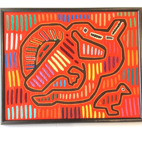 Kuna mola tapestry handmade - kuna,