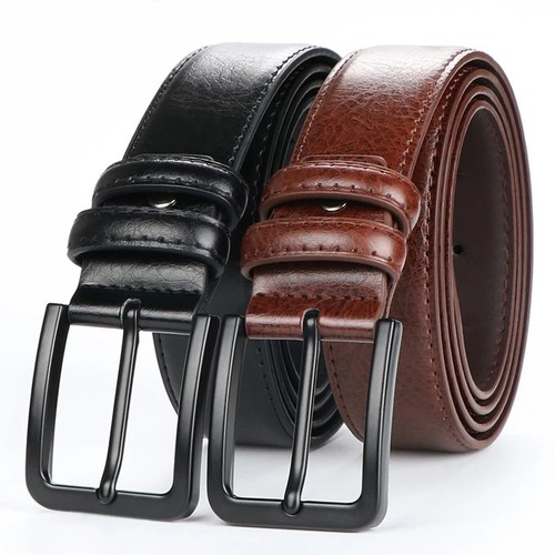 Men leather dress - dress, belt