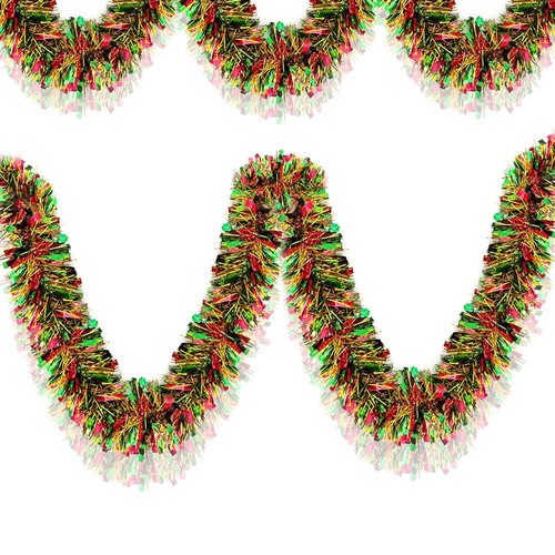 Christmas tinsel garland - tinsel,