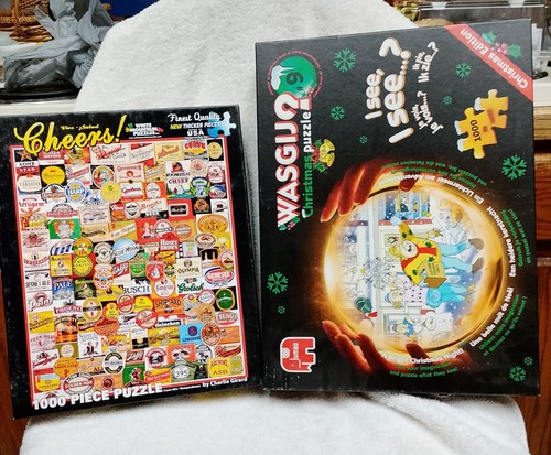 Two 1000 piece puzzles - two, –