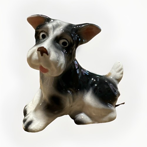 Porcelain schnauzer dog - porcelain,