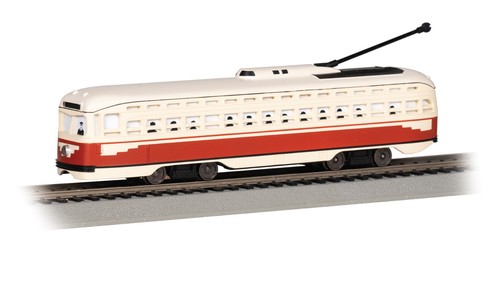 Pcc streetcar red - red, ho