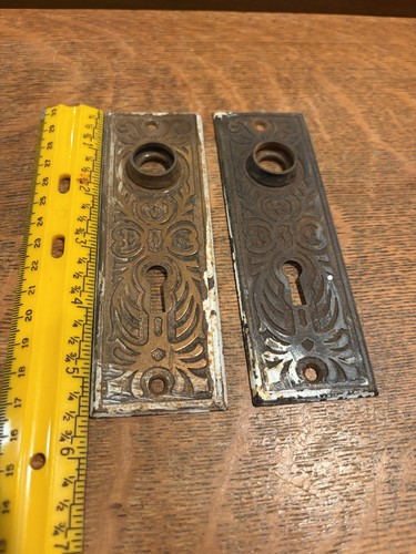 Antique door knob - back, plate
