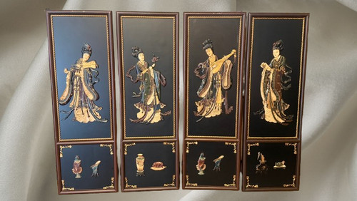 Vintage asian blk lacquer - blk,