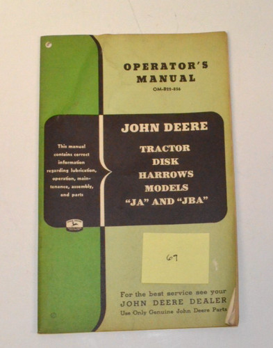 John deere tractor disk - deere,