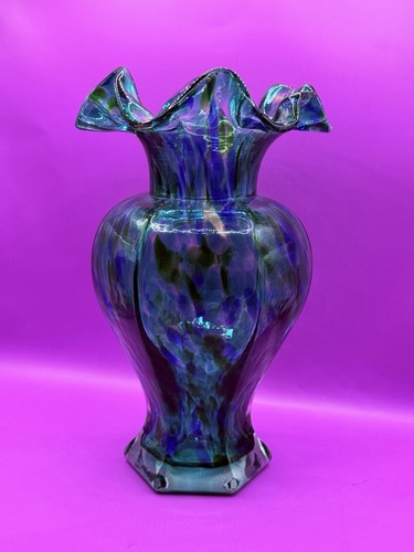 Beautiful murano vase teal - ,