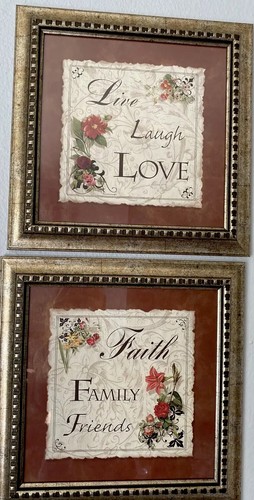 Framed wall art live - wall, laugh