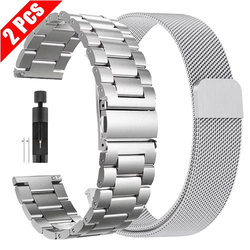 22mm stainless steel watchband - 22mm,