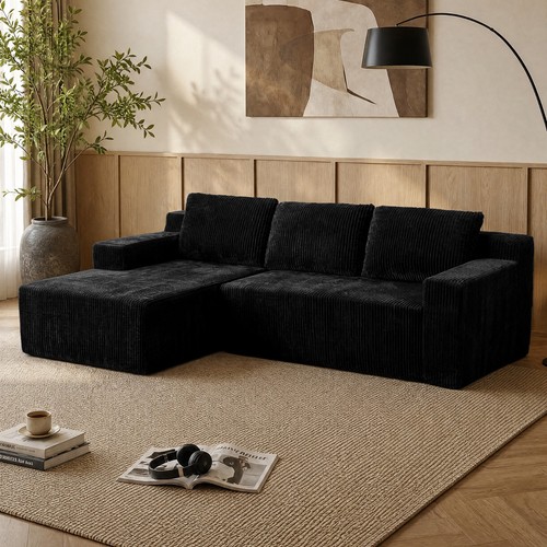 Shaped sectional sofa - 96",