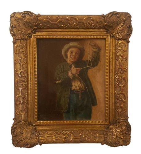 Antique oil painting - antique,
