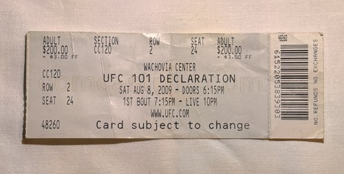 Ufc 101 declaration mma - declaration,