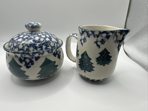 Vtg 3pc tienshan stoneware - 3pc,