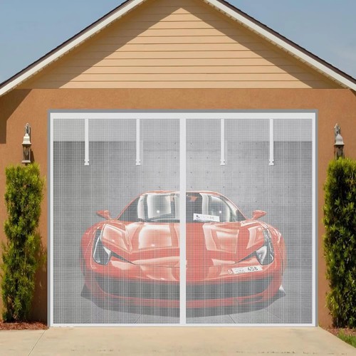 Magnetic garage screen door - magnetic,
