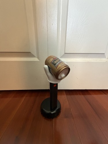 Vintage hand beer - can, desk