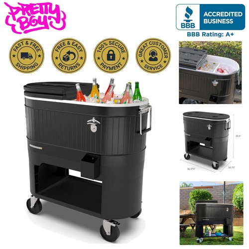 Rustic 120 rolling - 120-qt, patio