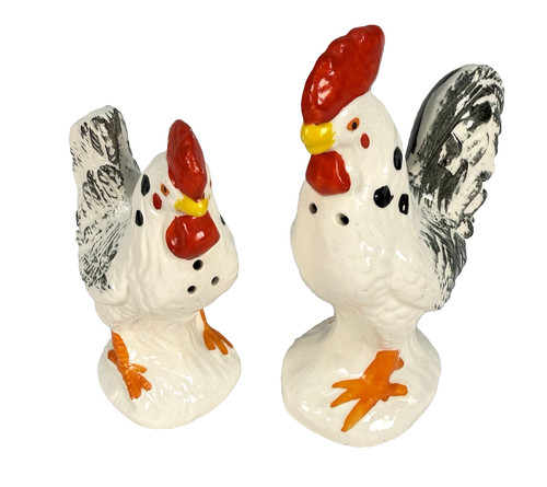 Japan ceramic rooster - ceramic, hen