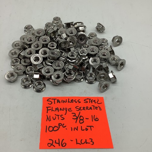 Stainless serrated 16 - serrated, 3/8-16