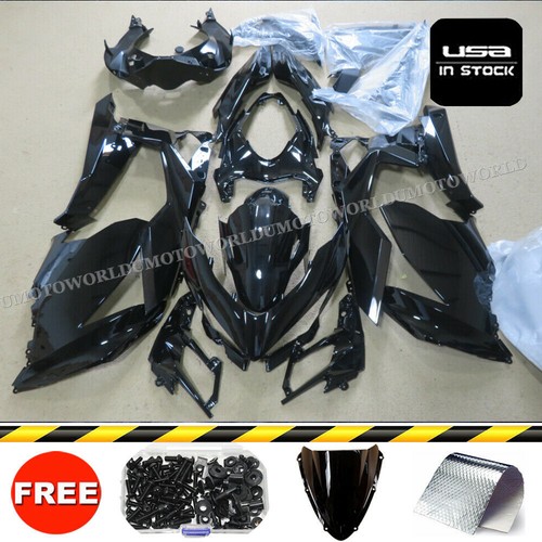 Glossy black fairing - black, kit
