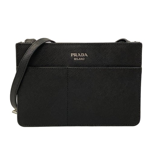 Prada black saffiano leather - prada,