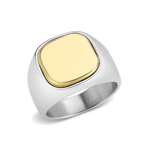 Men signet ring gold - men's,