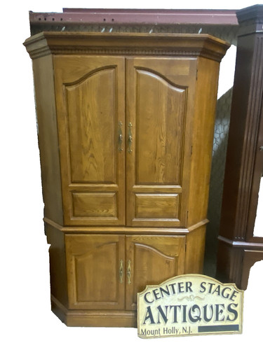 62857 oak corner cabinet - 62857,
