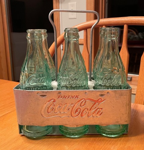 Vintage aluminum coca cola six - coca-cola,
