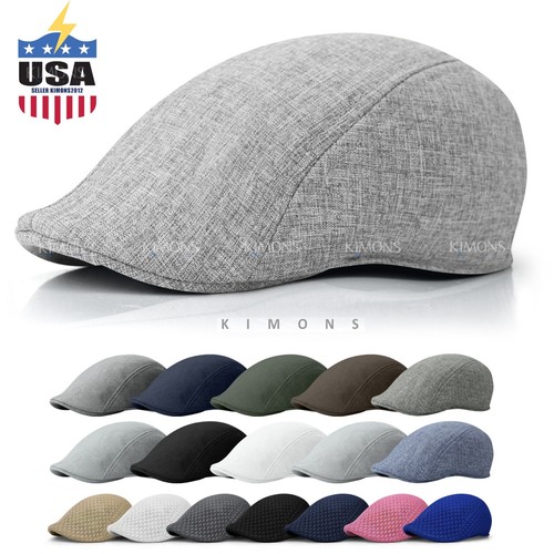 Summer linen plain newsboy - summer,