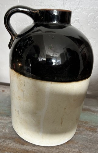 Vintage whisky jug crock two - jug,