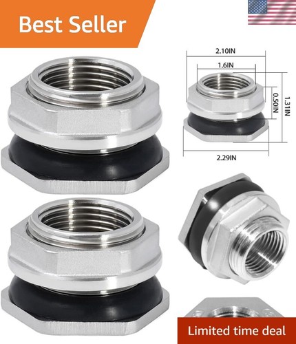 Pack stainless steel - 2-pack, 1"