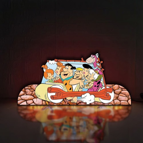 The flintstone printed - flintstone,