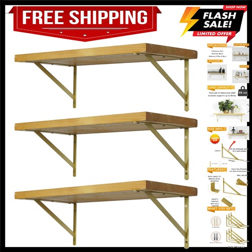 Shelf brackets gold - shelf,