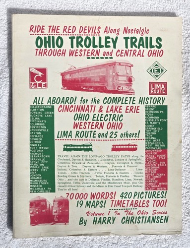 1972 ohio trolley trails book - 1972,