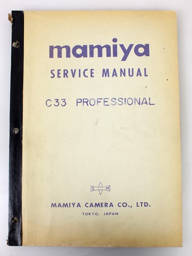 Mamiya c33 service manual - service,