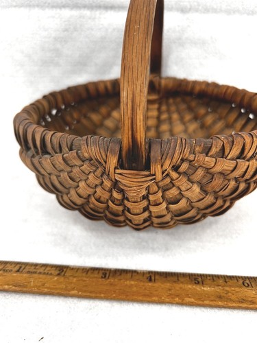 Antique basket small splint - antique,