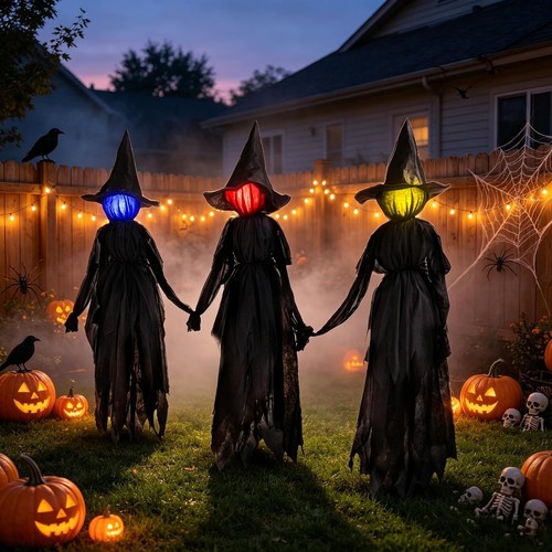 Set animated witch - 3,