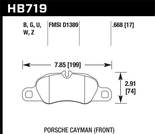 Front disc brake pad set - brake, for