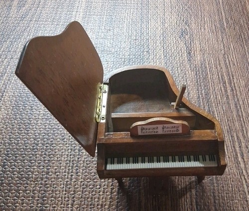 Vintage wood piano dollhouse - vintage,