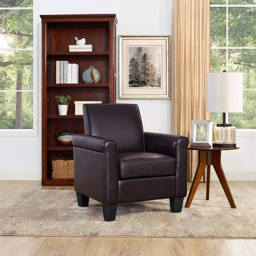 Modern faux leather accent - leather,
