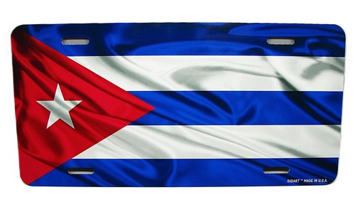 Cuban cuba flag placa - cuban,