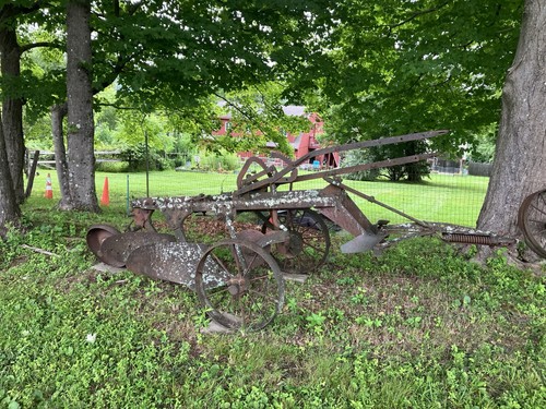 Antique farm plow bottom - farm,