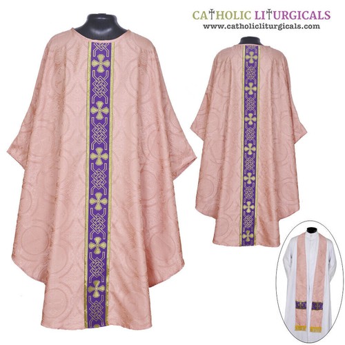 New rose chasuble - new,