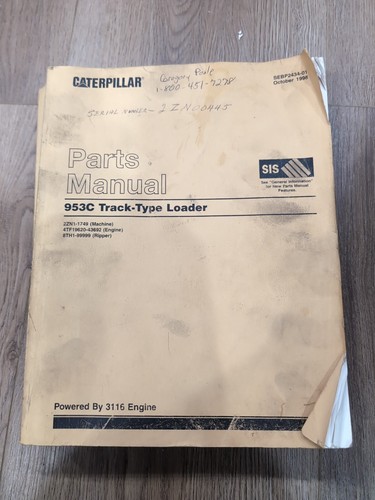 Cat caterpillar 953c - cat, track