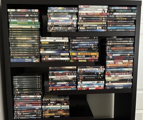 Lot 150 dvds - used., titles