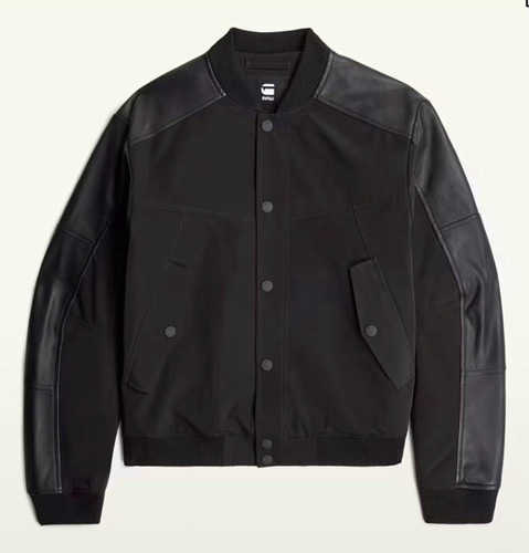 Star raw black button front - black, button-front