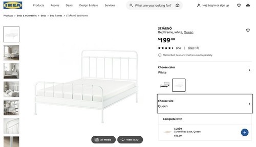 Ikea bed frame - ikea,