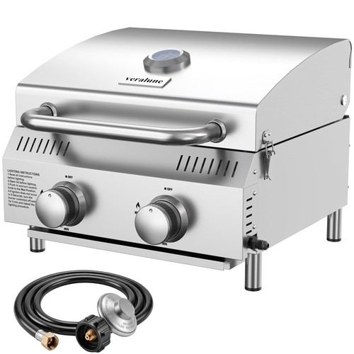 Burner tabletop gas grill - tabletop,